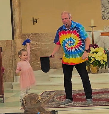 The birthday child is the star of Rick Deezie's birthday party magic shows