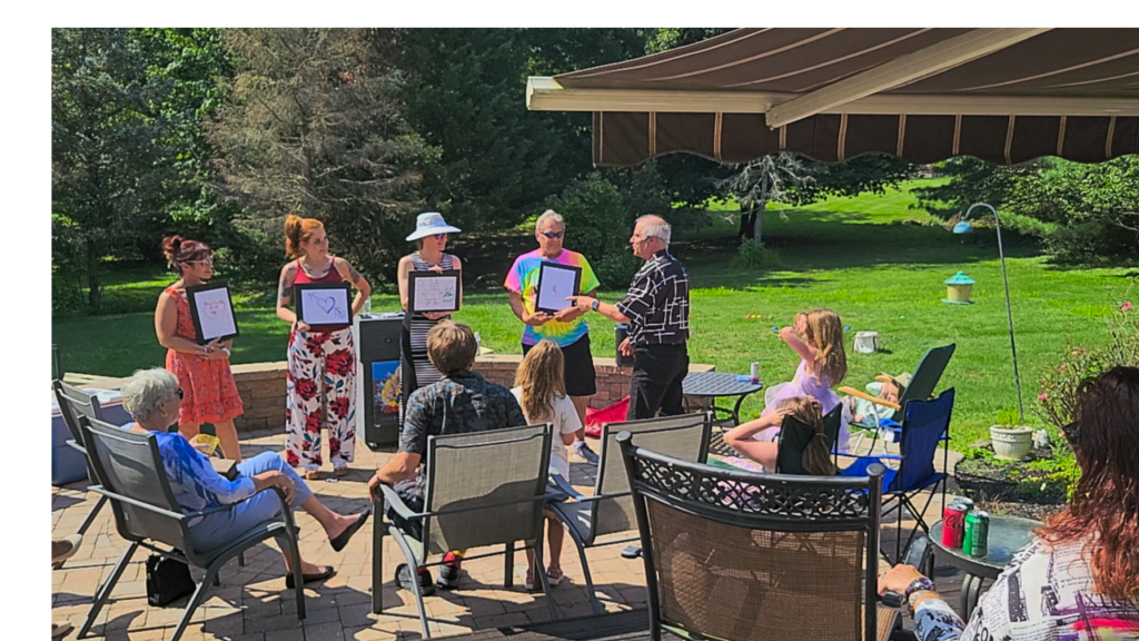 Rick Deezie performing interactive magic for a party in Montgomery County PA